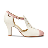 PRE-ORDER Sylvie Vintage Shoes Wide (Pink/Ivory)