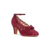 Jessie Vintage Pumps (Wine Suede)