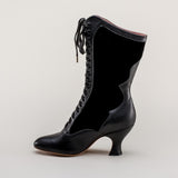 Camille Edwardian Boots (Black/Black)