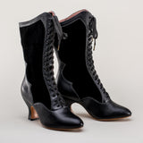 Camille Edwardian Boots (Black/Black)