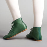 Emma Regency Leather Boots (Green)