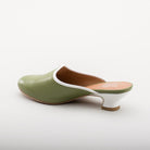 Sophie 18th Century Leather Mules (Green)(1760-1790)